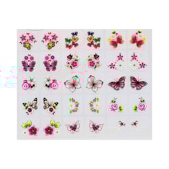 Cartela de Películas borboletas 3d 15 pares Cartela de Películas borboletas 3d 15 pares