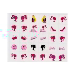 Cartela Películas para unhas Barbie 3d 15 pares Cartela Películas para unhas Barbie 3d 15 pares