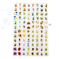 Cartelão Películas 3D Para Unhas Loja Pérola Modelo: 05 Cartelão Películas 3D Para Unhas Loja Pérola Modelo: 05