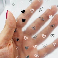 Cartelão Películas 3D Para Unhas Loja Pérola Modelo: 09 Cartelão Películas 3D Para Unhas Loja Pérola Modelo: 09