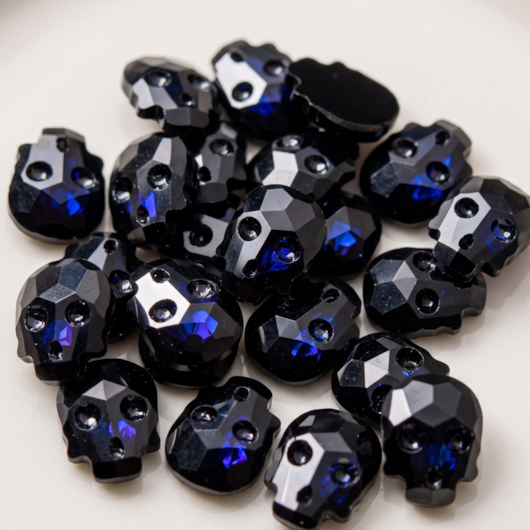 Caveira 6 x 8mm 50 peças para unhas