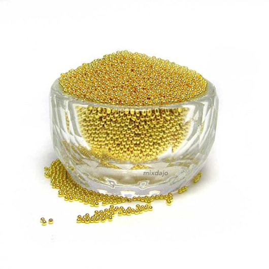 Caviar de Metal 1mm 10g para unhas