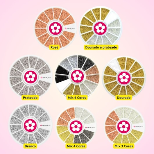 Caviar de metal 1mm para decoração de unhas 12g Disco para unhas