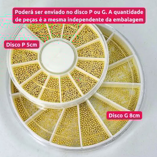 Caviar de metal 1mm para decoração de unhas 12g Disco para unhas