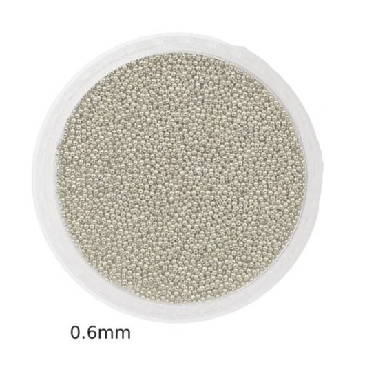 Caviar De Metal Prateado Tamanho: 0.6mm - 57f1d4c4-1830-495a-bebd-81cc1aa2d07f