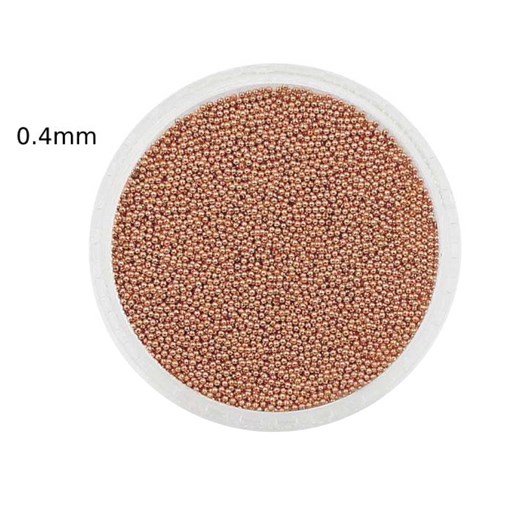 Caviar De Metal Rose Tamanho: 0.4mm para unhas