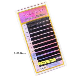 Cílios postiço Helen Color Curvatura D Tamanho: 0.10d-12mm