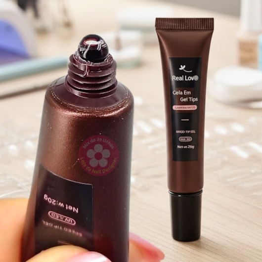 Cola em Gel UV/LED (Grip Base) 20g Real Love Extra Forte para unhas
