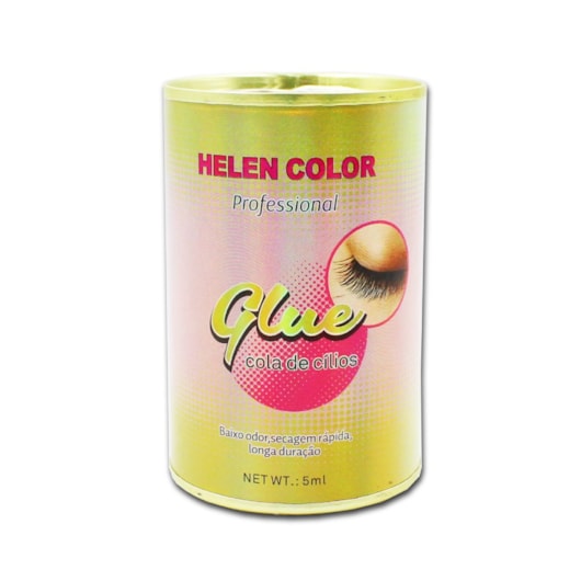 Cola para Alongamento de Cílios Helen Color Lata para unhas