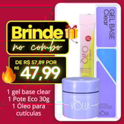 Combo Gel Base Pote e Óleo de cutículas Volia