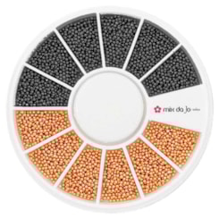 Disco De Caviar De Metal Rosé E Chumbo Disco De Caviar De Metal Rosé E Chumbo