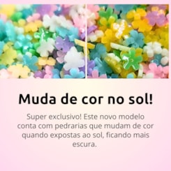 Disco de pedrarias flores Jasmim com caviar