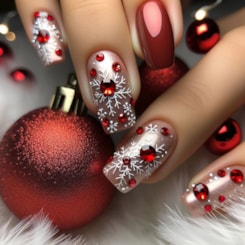 Disco de pedrarias Natal com caviar