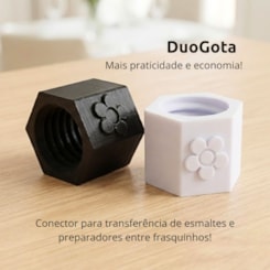 DuoGota Conector para transferência de esmaltes e preparadores entre frascos