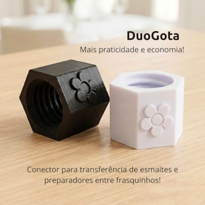 DuoGota Conector para transferência de esmaltes e preparadores entre frascos