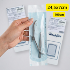 Envelopes Hospflex 24,5 x 7cm 100un Envelopes Hospflex 24,5 x 7cm 100un