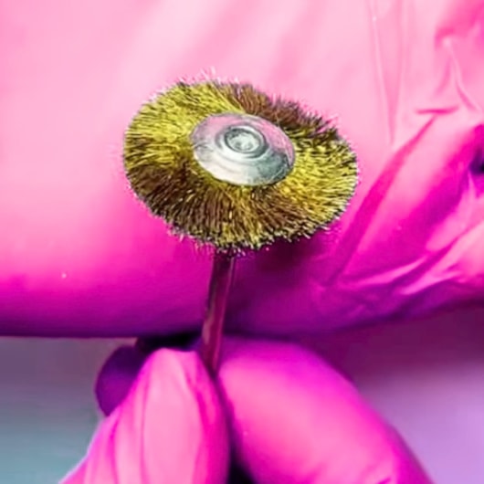 Escova de Aço para Limpeza de Brocas para unhas