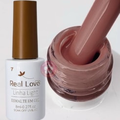 Esmalte em gel 07 Chocolate ao leite 8ml Real Love Esmalte em gel 07 Chocolate ao leite 8ml Real Love