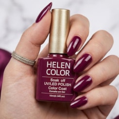 Esmalte em Gel 10ml Helen Color Coleção 2023 - Cor:137 Vinho Tannat