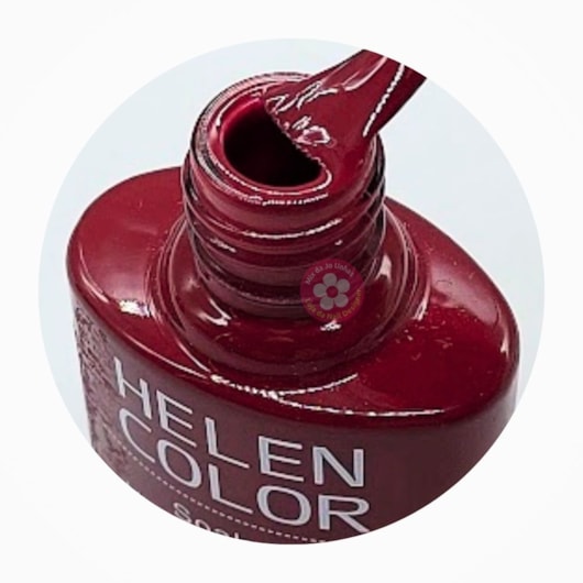 Esmalte em Gel 10ml Helen Color Coleção 2023 - Cor:139 Cereja Rubi para unhas