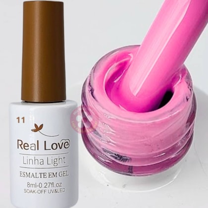 Esmalte em gel 11 Rosinha 8ml Real Love