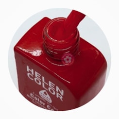 Esmalte em gel 121 Vermelho escuro Conexão Helen Color 12ml