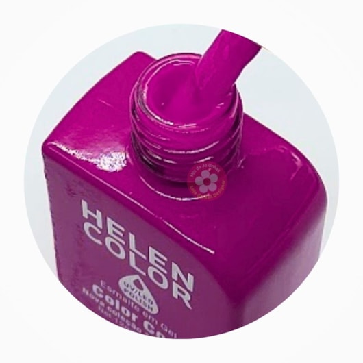 Esmalte em gel 184 Cereja Púrpura Conexão Helen Color 12ml para unhas