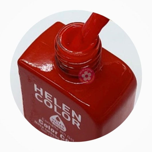 Esmalte em gel 232 Vermelho Conexão Helen Color 12ml para unhas