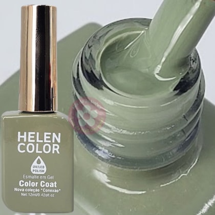 Esmalte em gel 235 Creme de pistache Conexão Helen Color 12ml