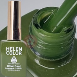 Esmalte em gel 237 Verde folha Conexão Helen Color 12ml