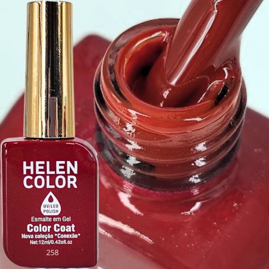 Esmalte em gel 258 Conexão Helen Color para unhas