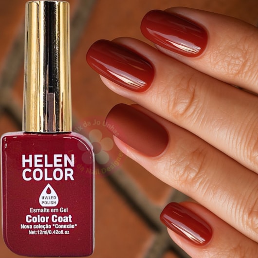 Esmalte em gel 258 Conexão Helen Color para unhas