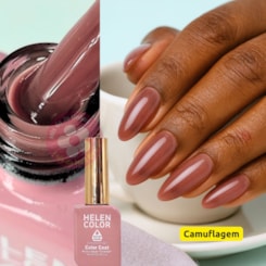Esmalte em gel 58 Camuflagem Super Cover Conexão Helen Color 12ml Esmalte em gel 58 Camuflagem Super Cover Conexão Helen Color 12ml