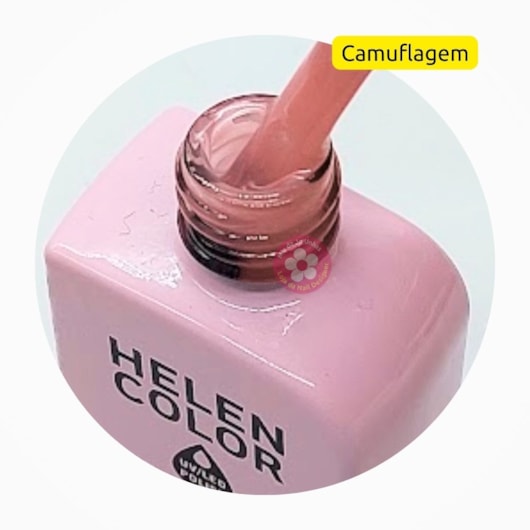 Esmalte em gel 59 Camuflagem Cover Conexão Helen Color 12ml para unhas