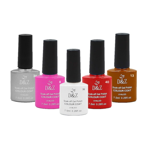 Esmalte em Gel Amarelo Táxi Nova Iorque 28 D&Z 7,5ml Linha B para unhas