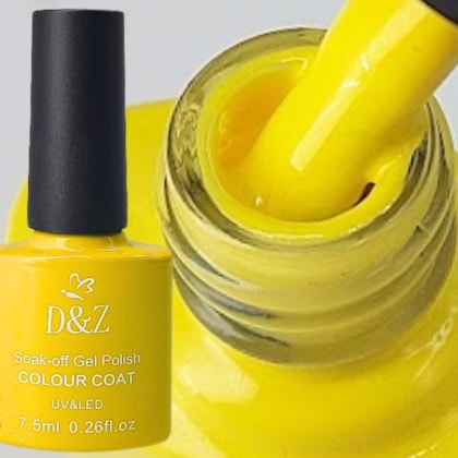 Esmalte em Gel Amarelo Táxi Nova Iorque 28 D&Z 7,5ml Linha B