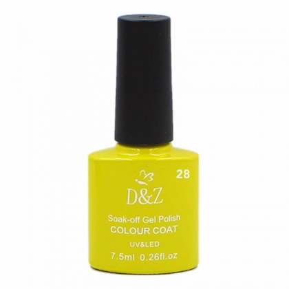 Esmalte em Gel Amarelo Táxi Nova Iorque 28 D&Z 7,5ml Linha B