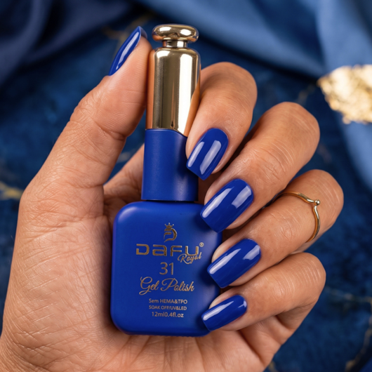 Esmalte em gel Azul 31 Dafu 12ml Infinito Glow para unhas
