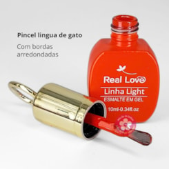 Esmalte em gel azul alfazema 130 10ml Real Love Chaveirinho