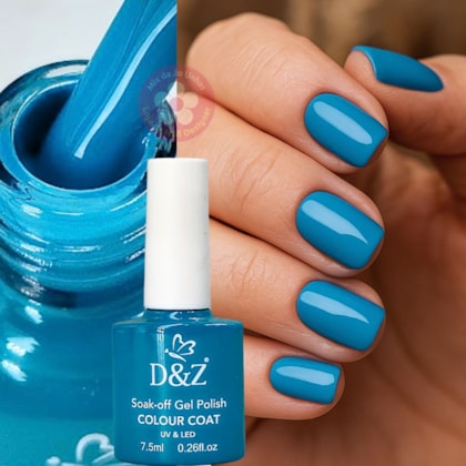 Esmalte Em Gel Azul Céu de verão 335 D&Z