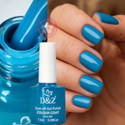 Esmalte Em Gel Azul Céu de verão 335 D&Z Esmalte Em Gel Azul Céu de verão 335 D&Z