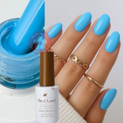 Esmalte em gel Azul Claro Napoli 8ml Real Love 15