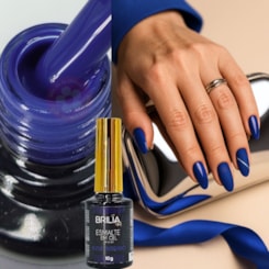Esmalte em gel Azul Intenso Brilia 10g Fechado escuro Esmalte em gel Azul Intenso Brilia 10g Fechado escuro
