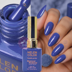 Esmalte em gel Azul vibrante Helen Color 15ml Diamond 49 Esmalte em gel Azul vibrante Helen Color 15ml Diamond 49
