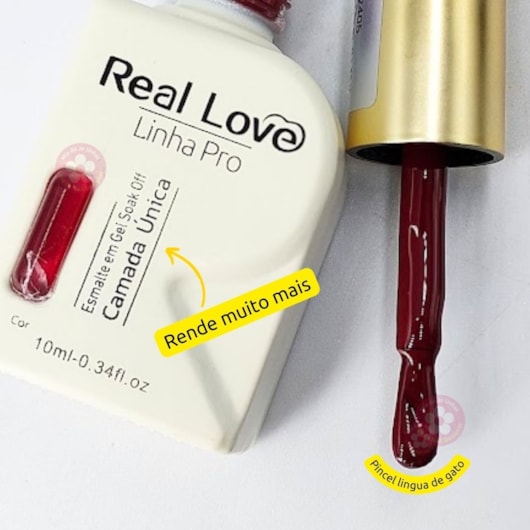 Esmalte em gel Branco 05 Linha PRO Real Love para unhas