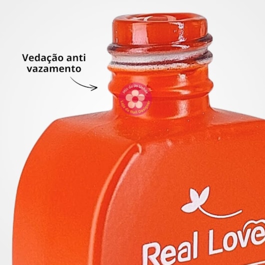 Esmalte em gel Branco 100% 27 10ml Real Love Chaveirinho para unhas