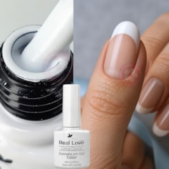 Esmalte em gel Branco Errorex Real Love Linha Classic 8ml 027 Esmalte em gel Branco Errorex Real Love Linha Classic 8ml 027
