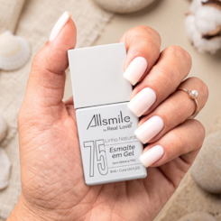 Esmalte em gel Branco Sem TPO AllSmile Real Love 75 Esmalte em gel Branco Sem TPO AllSmile Real Love 75