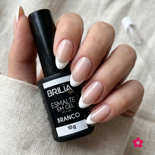 Esmalte em Gel Brilia Nails 10g Branco Corretivo para unhas