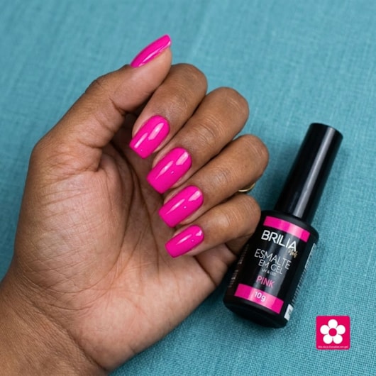 Esmalte em Gel Brilia Nails 10g - Cor: Pink para unhas